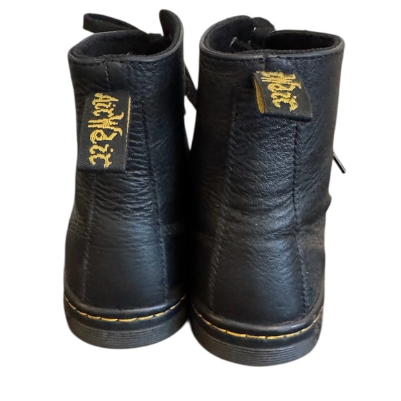 Dr. Martens Leyton Leather Ankle Boots Black Women Size 6 Grunge Indie 90s Punk - Picture 6 of 9